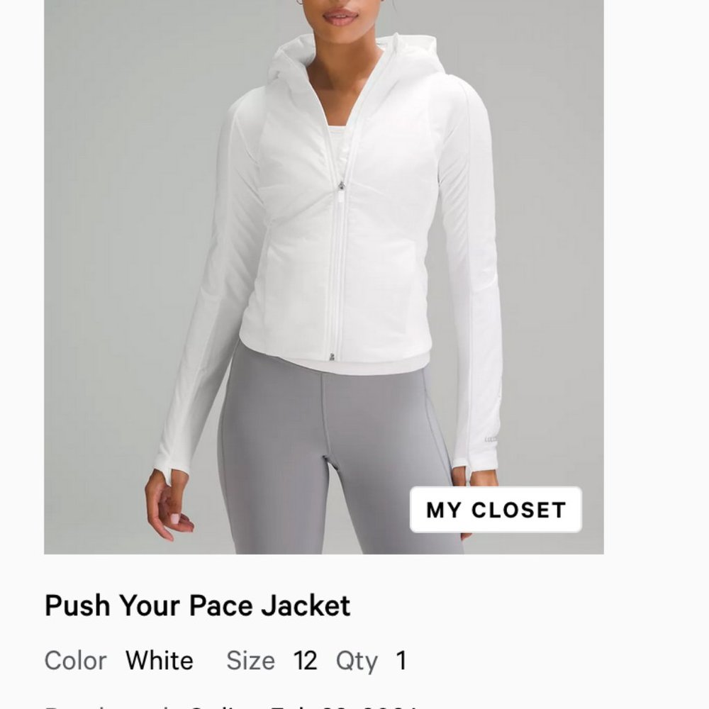 lululemon athletica White Utility Jacket